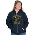 thumbnail image 4 of Bicycle Pump Tires Not Gas Eco Biker Zip Up Hoodie Men's Women's Brisco Brands S, 4 of 6
