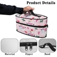 thumbnail image 5 of HELLHERO Snowman Pattern Portable Steamer Travel Organizer Polyester Zipper Closure Universal for Most Irons Outdoor, Case Only, 5 of 6