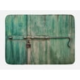 thumbnail image 1 of Industrial Bath Mat, Aged and Closed Door with a Lock Close Up View in Retro Style Entrance Photo, Non-Slip Plush Mat Bathroom Kitchen Laundry Room Decor, 29.5 X 17.5 Inches, Green Brown, Ambesonne, 1 of 2