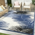 thumbnail image 4 of Nourison Aloha Indoor/Outdoor Navy 7'10" x 9'10" Area Rug (8x10), 4 of 9