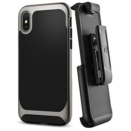Encased Belt Clip Holster for Spigen Neo Hybrid Case - Apple iPhone X / iPhone Xs (case not Included)