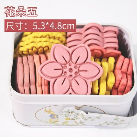 

Style Flower Cookie Cutter Mold Floral Fondant Cookie Cutter Mold Cookie Decoration Tools Plastic