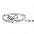 thumbnail image 5 of Rings for Women Silver 316L Stainless Steel DA142 - AAA Grade Cubic Zirconia in Clear, 5 of 6