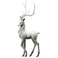 thumbnail image 2 of Creative Reindeer Ornaments Light Luxury Collectible Modern Deer Decoration for Living Room Window Xmas Gifts Furnishings Figurine Statue Standing Gray, 2 of 9