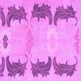 thumbnail image 1 of Ahgly Company Indoor Square Abstract Purple Modern Area Rugs, 5' Square, 1 of 4