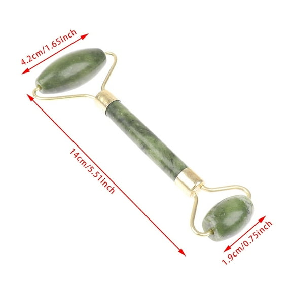 Natural Jade Massage Roller   Guasha Board SPA Scraper Stone Facial Massager Set