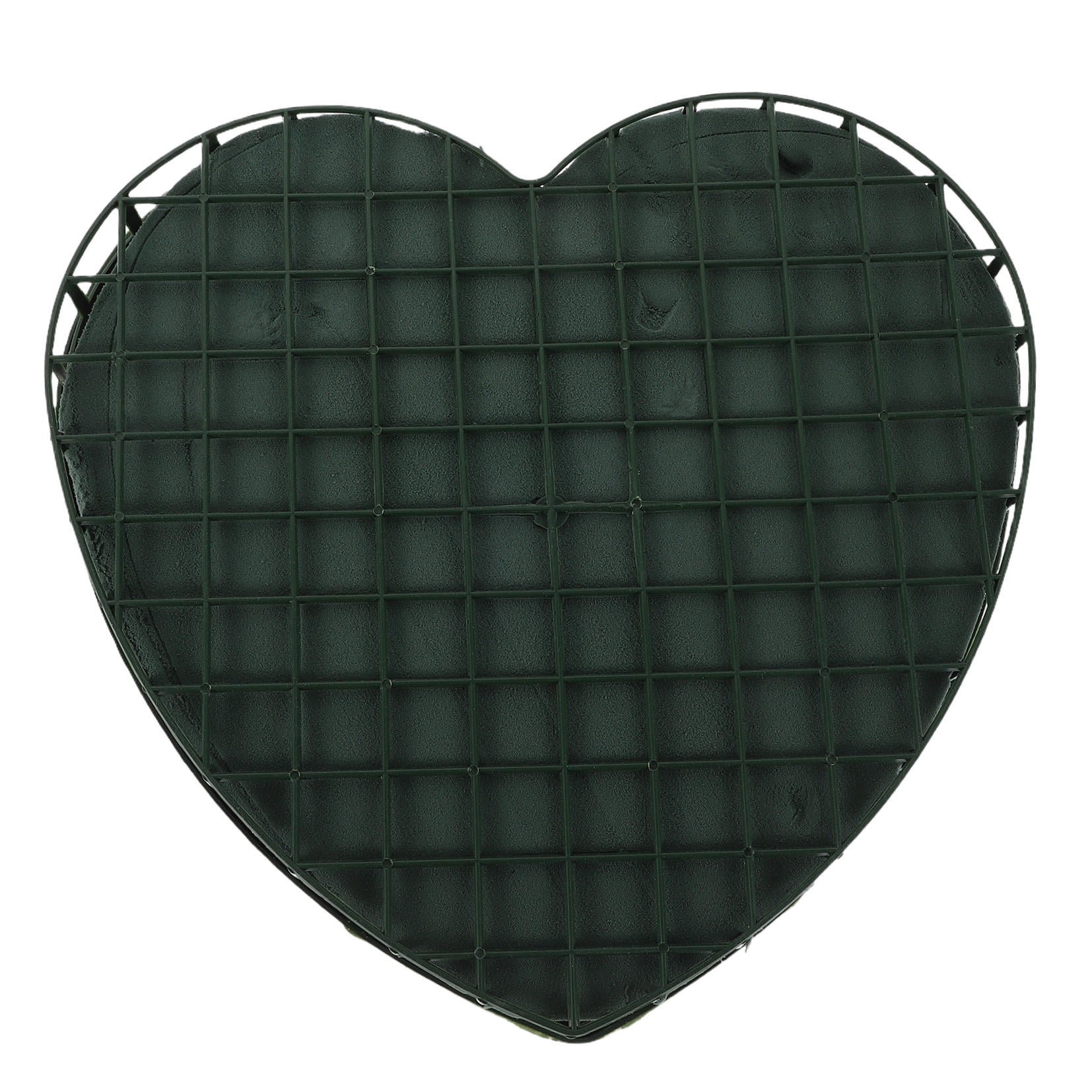 RENACLIPY Heart Shaped Floral Foam with Cup for Wedding Car Decorations, Green, and Easy to Use