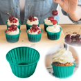 thumbnail image 3 of 1Pcs Disposable Cups Grade Quality Aluminum Cupcake Paper Pan Ramekin Holders – Accommodates Hot/Cold Cooked & Baked – Proof And Stackable, 3 of 4