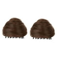 thumbnail image 5 of FVDPWYE Space Bun Hair Clip Fashion Easy to Wear Thick Headdress for Proms Parties Women Light Brown, 5 of 9