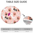 thumbnail image 6 of Halloween Ghosts Pumpkins and Bats Round Fitted Tablecloth with Elastic Edge,Dining Table Cover Waterproof,Outdoor Round Tablecloth for Camping,Dining,Indoor and Outdoor, 6 of 7