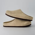 thumbnail image 4 of Cushionaire Heath Men's Genuine Suede Leather Clogs with Memory Foam Comfort, Easy Slip On Slide Slippers for Men, 4 of 14