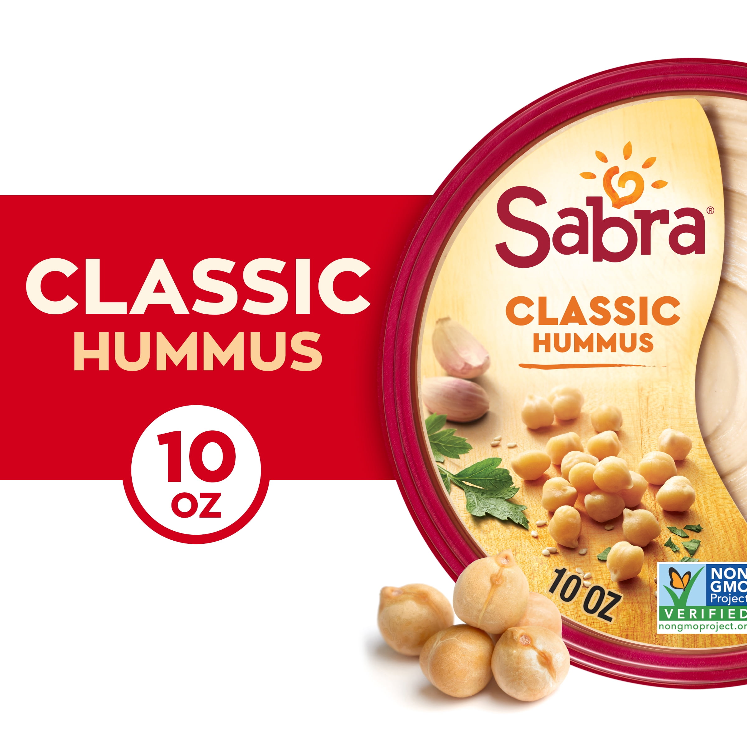 Sabra Classic Original Hummus, 10 oz Tub