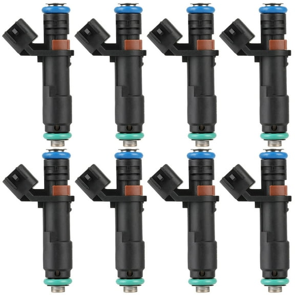 8ps CCIYU FJ817 Fuel Injector Kits fit for 2005-2006 for Ford for Expedition, 2005-2007 for Ford for F-150, 2005-2007 for Ford for F-250 Super Duty 2 Holes Automotive Engein