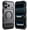 Smoke Black, variant on Ringke UX Magnetic [Built in Kickstand] for iPhone 17 Pro Max Case, Heavy-Duty Rugged Anti-Fingerprint Cover Compatible with MagSafe - Smoke Black