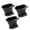 Black, variant on 3Pcs Professional Mixing Bowl Set for Hair Dyeing 500ml Capacity Slip Resistant Base Measuring Scale Easy Pour Spout