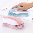 thumbnail image 4 of Usbinx Life 2-in-1 Multifunctional Laundry Brush Household Soft Bristle Plastic Shoe Washing Clothes Cleaning Brush Long Handle Comfortable Grip 1 Pack, 4 of 7