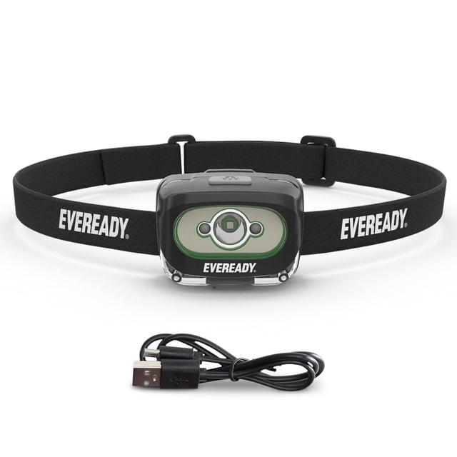 Linterna frontal LED Eveready, 300 lúmenes, IPX4, recargable