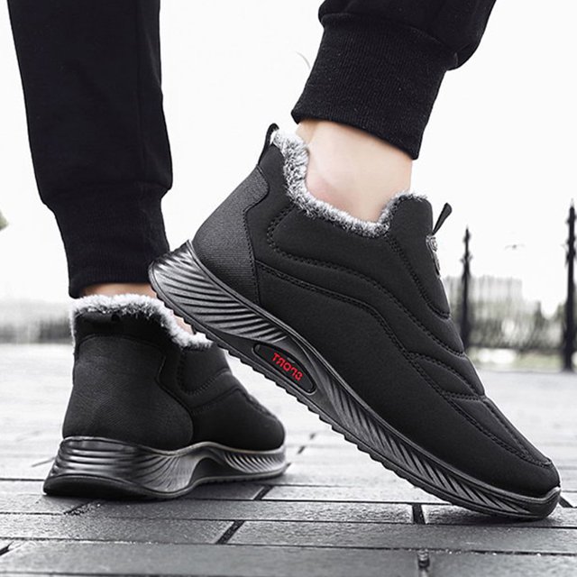 Botas Invierno Forrado De Piel Nieve Moda Hombres Zapatos Deportivos Casuales (40) Negro DQrwqpou Tenis De Mujer Tenis De Hombre