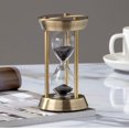 thumbnail image 4 of SHAR Unique 10-Minute Metal Brass Hourglass Sand Timer, 4 of 5