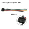 thumbnail image 3 of Unique Bargains Vehicle Stereo CD Player Wiring Harness Wire Radio Adapter Install Plug 16 Pins Black, 3 of 6