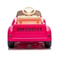 thumbnail image 3 of 12v Kids Ride on Truck Car, Vintage Modeling Kids Battery Powered Vehicles, Licensed 3100 Pickup, 3 Speeds, High-Power up to 4.35mph, Electric Car for Kid Aged 3+, Pink, 3 of 9