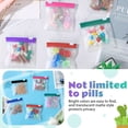 thumbnail image 5 of 7-Piece Travel-friendly Pill Pouch Set: Compact Reusable and Secure Plastic Bags for Versatile Storage of Pills and Small Travel Necessities, 5 of 15