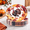 Turkey, variant on Flower Print Oval Plastic Party Plates, 24 Pack Disposable Thanksgiving Tableware