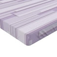 thumbnail image 2 of Ambesonne Contemporary Fitted Sheet 2 Pcs Set, Stone Band Motif, King, Lilac Lavender, 2 of 3