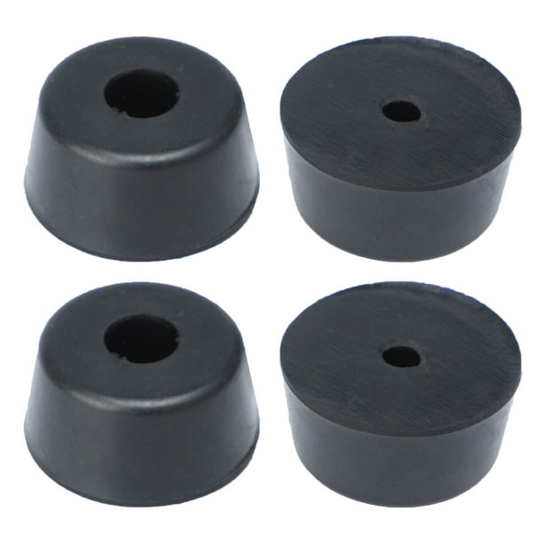4Pcs 28mm x 14mm Conical Recessed Rubber Feet Bumpers Pad Washer Black