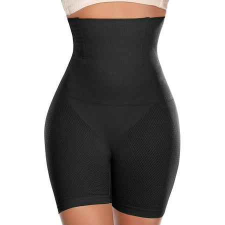 Vaslanda Women Waist Trainer Shapewear Tummy Control Body Shaper Shorts Hi-Waist Butt Lifter Thigh Slimmer