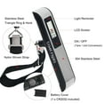 thumbnail image 5 of Travel Inspira Digital Luggage Scales with Overweight Alert LCD Display 110LB / 50KG (Stainless Steel, Black), 5 of 10