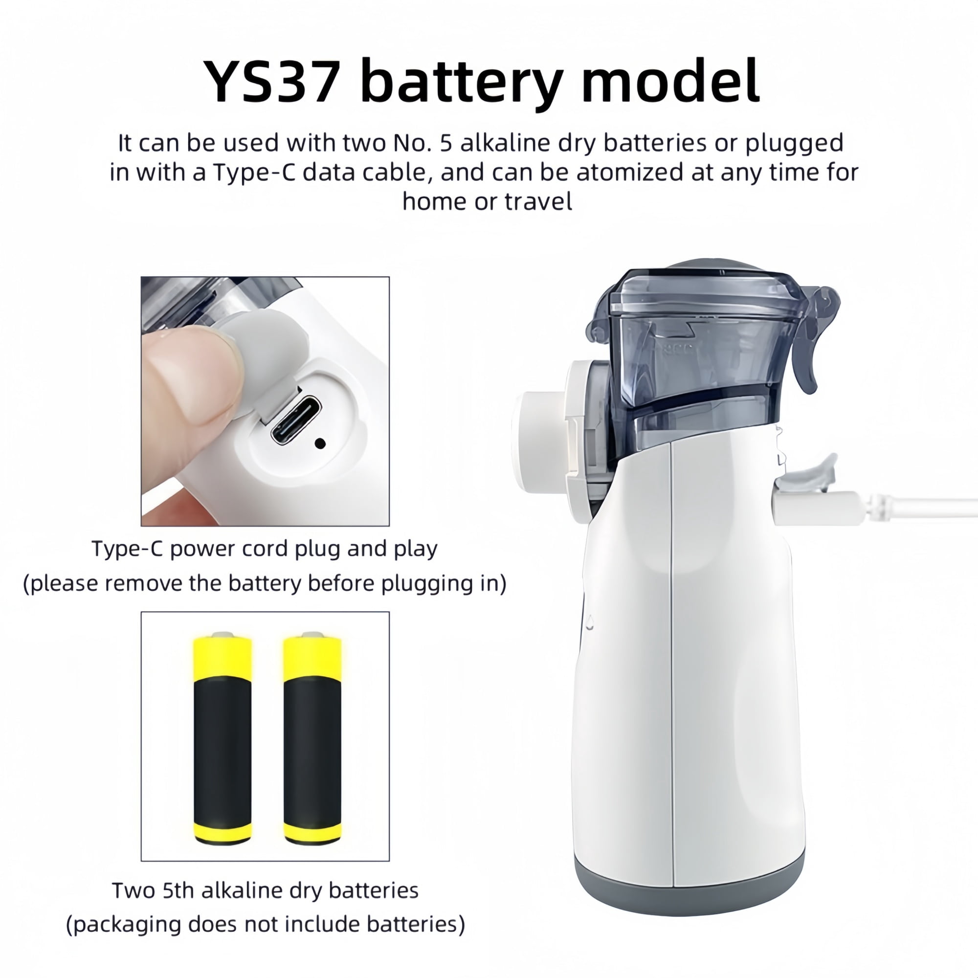 Ziqing Portable Handheld Personal Respiratory Humidifier Spray Device