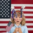thumbnail image 2 of Patriotic Headband, 4th of July Head Boppers - Red White Blue Headpiece,USA Flag Headbands for Independence Day Party Favors Fourth of July Party Accessories, Memorial Day Headbands, 2 of 4