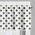 thumbnail image 5 of Ambesonne Geometric Valance & Curtain, Large Polka Dots, 55"x45", Black White, 5 of 7