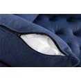 thumbnail image 6 of CAROCC Modern Akili Swivel Accent Chair Barrel Chair for Hotel Living Room Modern leisure Chair Navy Fabric, 6 of 7