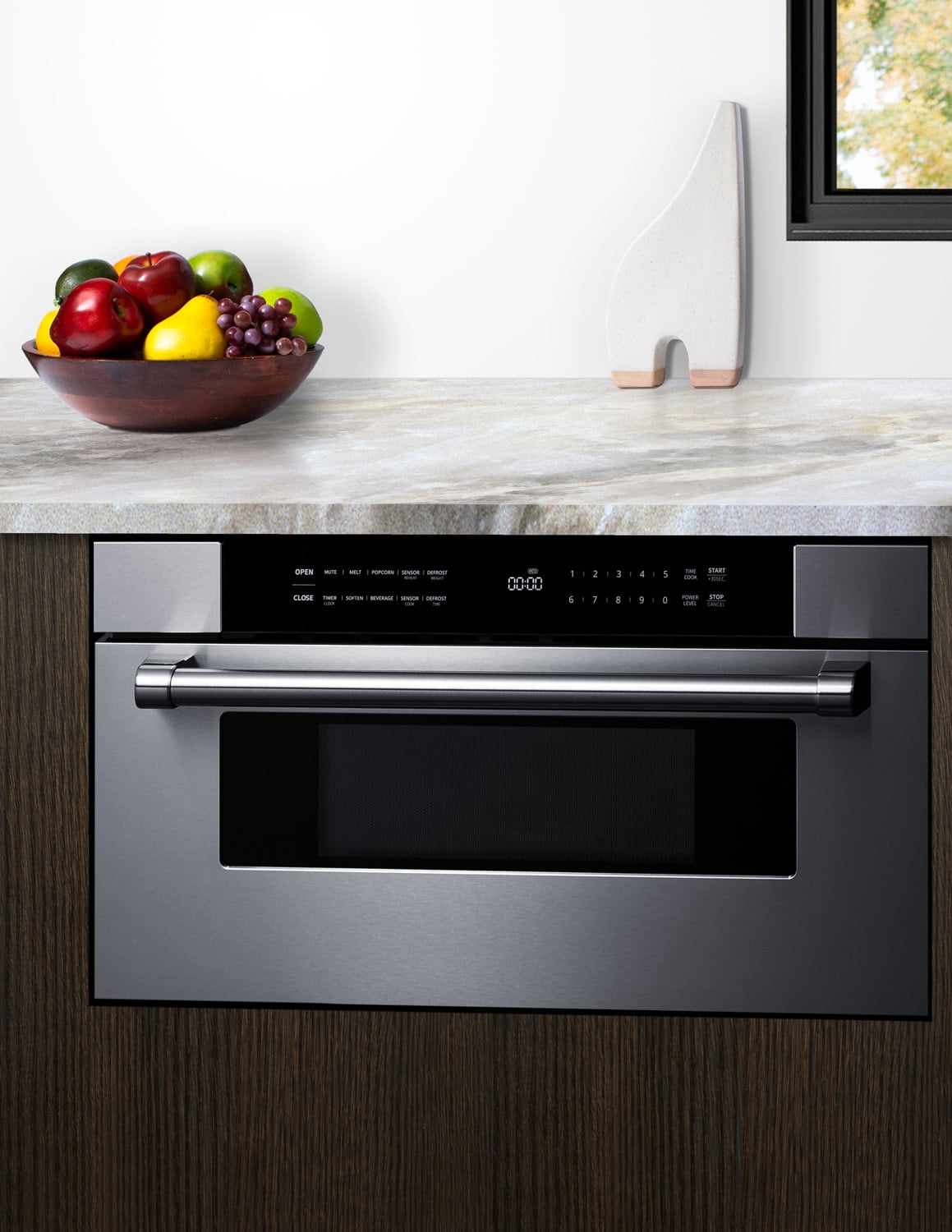 Summit Appliance MDR30SS 30 in. Wide Built-In Drawer Microwave