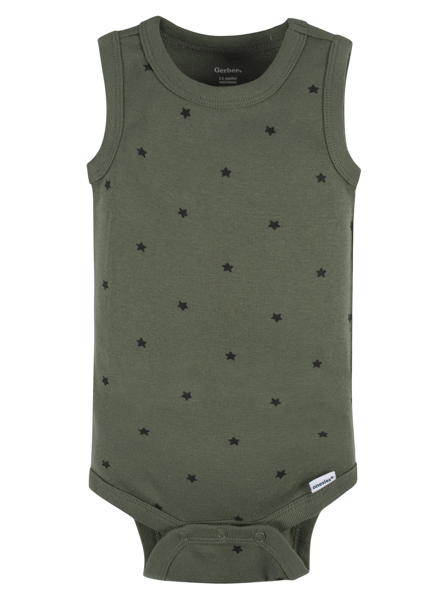 Gerber Baby Boys or Girls Casual Sleeveless Bodysuits, 5-Pack, Sizes 0/3 Months- 24 Months