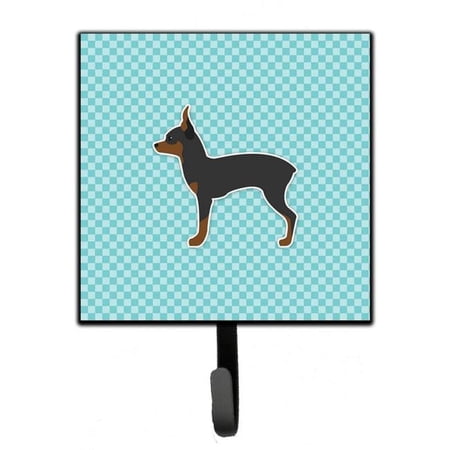 Carolines Treasures BB3687SH4 Toy Fox Terrier Checkerboard Blue Leash or Key Holder