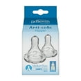 thumbnail image 2 of Dr. Brown's Natural Flow Level 2 Narrow Baby Bottle Silicone Nipple, Medium Flow, 3m+, 100% Silicone Bottle Nipple, 2 Pack, 2 of 15