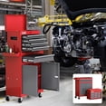 thumbnail image 3 of AIRAJ Tool Chest, Heavy-Duty 7-Drawer Rolling Tool Chest, Red Tool Cabinet on Wheels, 2 in 1 Tool Box for Workshop, Garage, 3 of 7