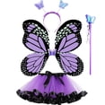 thumbnail image 4 of MEZZALL Girls With Headband And Skirt For Stage Performance Dress Up Party Comfortable Kids Clothing Sets Soft Fabric All Day Wear, 4 of 4