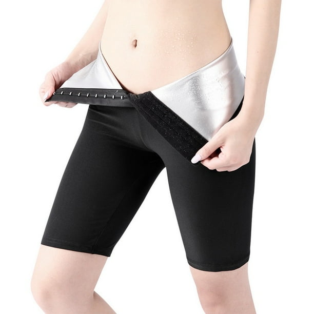 Sauna pantalones mujeres, Thermo Leggings Shapers quemador de grasa caliente sudor cuerpo Shaper pantalones de entrenamiento Caprispangjing