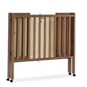 Delta Children Lee Portable Folding Mini Crib with 1.5-Inch Mattress - Greenguard Gold Certified, Chestnut