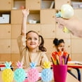thumbnail image 4 of Pelota antiestrés de piña, 4 bolas de masa blanda de frutas tropicales, juguetes sensoriales para niños y adultos, apretar, tirar y estirar para promover el alivio del estrés, silencioso TUNC Sencillez, 4 of 5