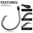 thumbnail image 3 of Giant Fishing Hooks, Iron Plate Hooks, Imported Sturgeon Hooks, Large Heavy-Duty Gangster Hooks, Thickened Deep-Sea Hooks, Snakehead Hooks, Grouper Hooks, for Sea Fishing & Boat Fishing, 3 of 7