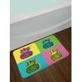 thumbnail image 2 of Pineapple Bath Mat, Colorful Summer Pop Art Design with Retro Fruit Illustration in Vibrant Colors, Plush Bathroom Decor Mat with Non Slip Backing, 29.5" X 17.5", Multicolor, by Ambesonne, 2 of 2