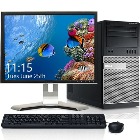 Dell Optiplex Desktop Computer Tower with Intel Quad Core i5 Processor 8GB 500GB HD DVD Wifi Bluetooth Windows 10 19