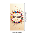 thumbnail image 3 of Welcome Banner with International Flags Circular Design Background Event Decoration Party Supplies Global Conference Backdrop Indoor Outdoor Display, 3 of 4