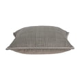 thumbnail image 3 of Parkland Collection PILE11182D Kavi Grey Square Transitional Pillow Cover with Down Insert - 20 x 20 x 7 in., 3 of 6