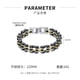 thumbnail image 2 of Cadena de bicicleta resistente y pesada, cadena de bicicleta de motocicleta, pulsera para hombre, pulsera de acero, Color plateado pulido espejo, 2 of 5